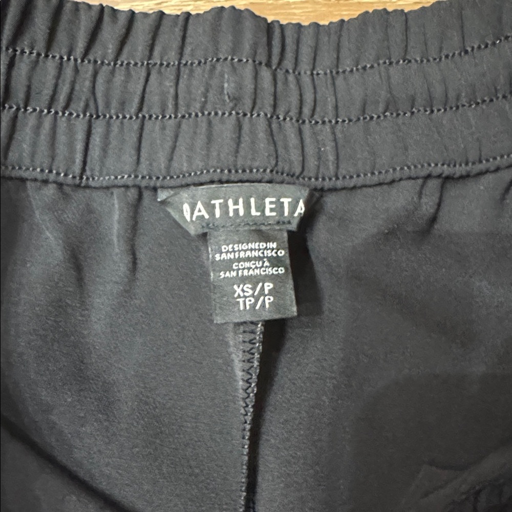 Athleta Black Travel Pants Elastic Waist XS NWT - Picture 3 of 6